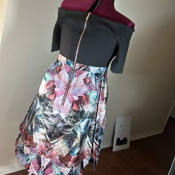 Ted Baker Keris Floral, Off Shoulder Dress - Picture 4 of 11